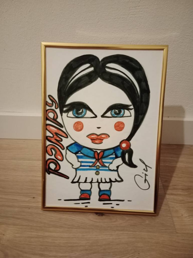 Original Conceptual Cartoon Drawing by Alexandra Miracle