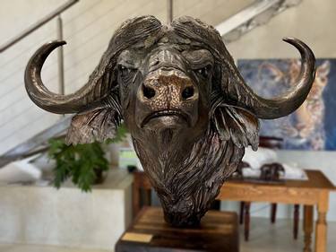 Saatchi Art Artist Brandon Borgelt; Sculpture, “Cape Buffalo (Lifesize) Bronze, Ltd Ed of 15 only” #art