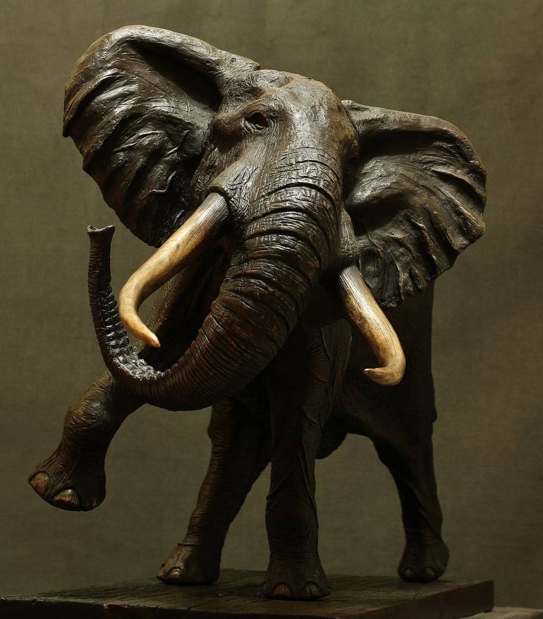 Original Realism Animal Sculpture by Brandon Borgelt