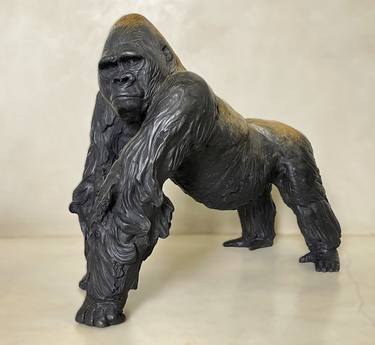 "Silverback Lowland Gorilla" Bronze, Ltd Ed of 15 only thumb