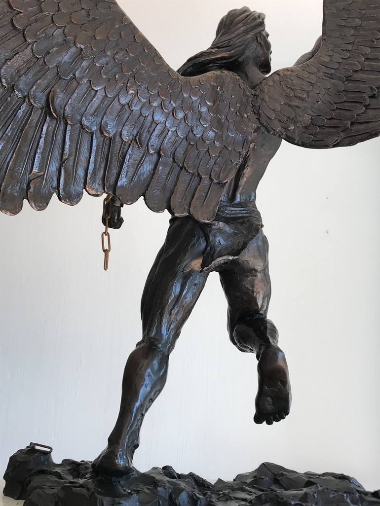 Redemption Angel Bronze Sculpture Ltd Ed Of Sculpture By Brandon