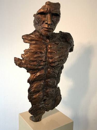 "Unexamined Life" Male Torso Bronze Sculpture (Ltd Ed of 15) thumb