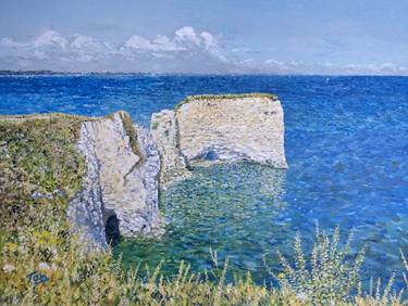 Old Harry Rocks in Mid-Summer thumb