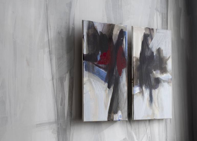 Original Abstract Expressionism Abstract Painting by Nataliia Satsyk