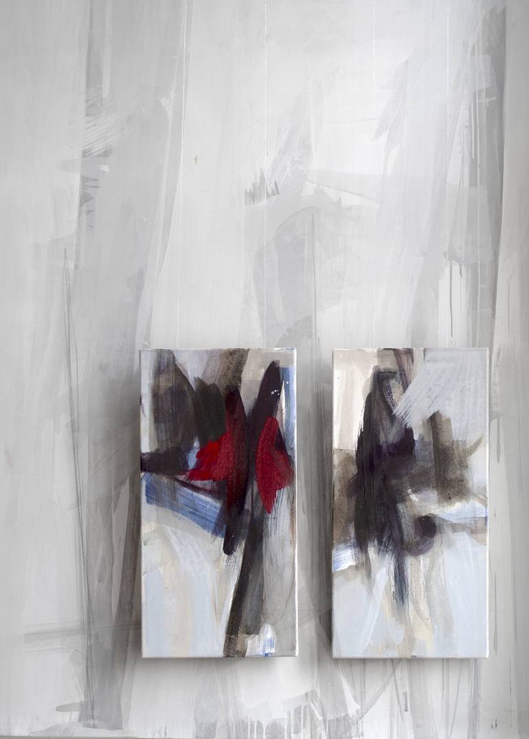 Original Abstract Expressionism Abstract Painting by Nataliia Satsyk