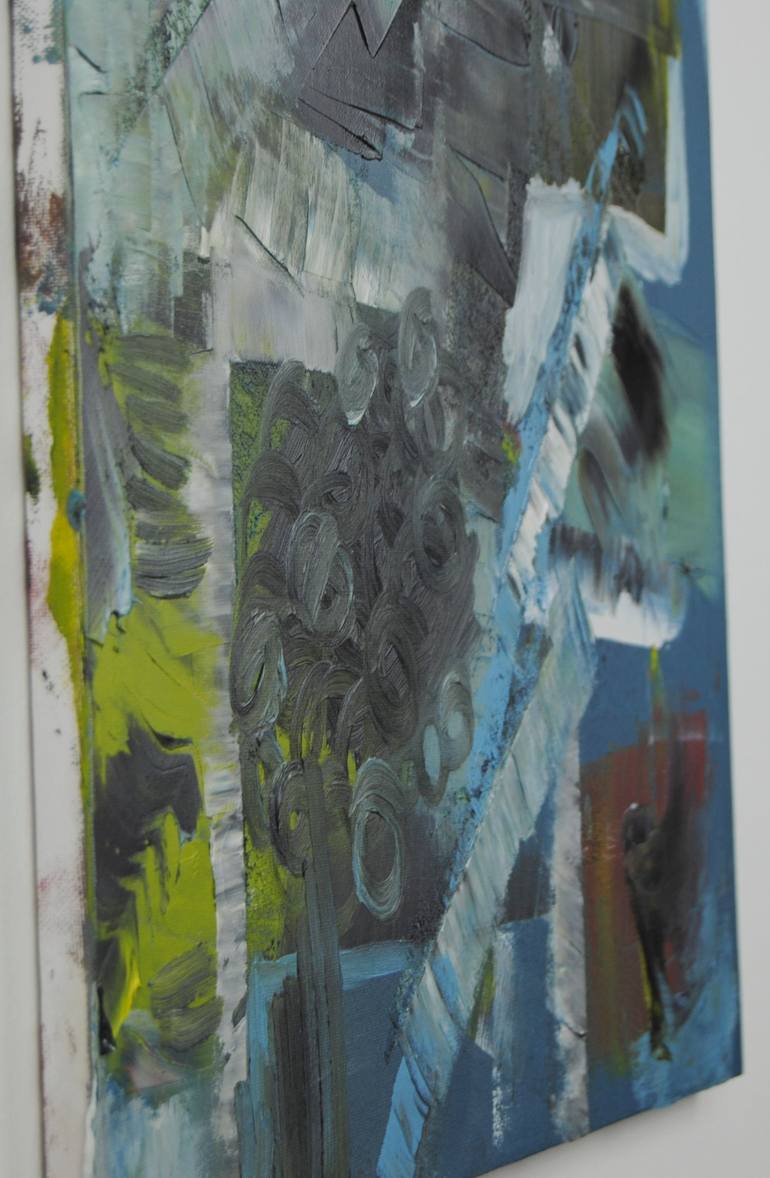 Original Abstract Expressionism Abstract Painting by Guerkan Oender