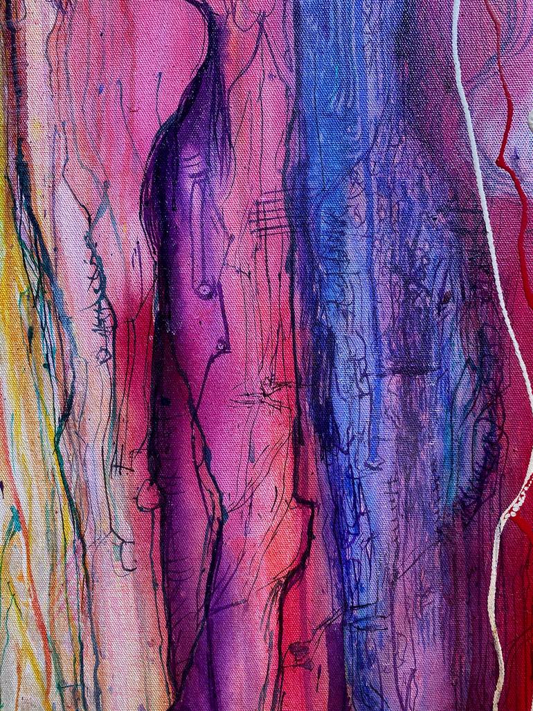Original Surrealism Love Painting by Bruce Sherratt
