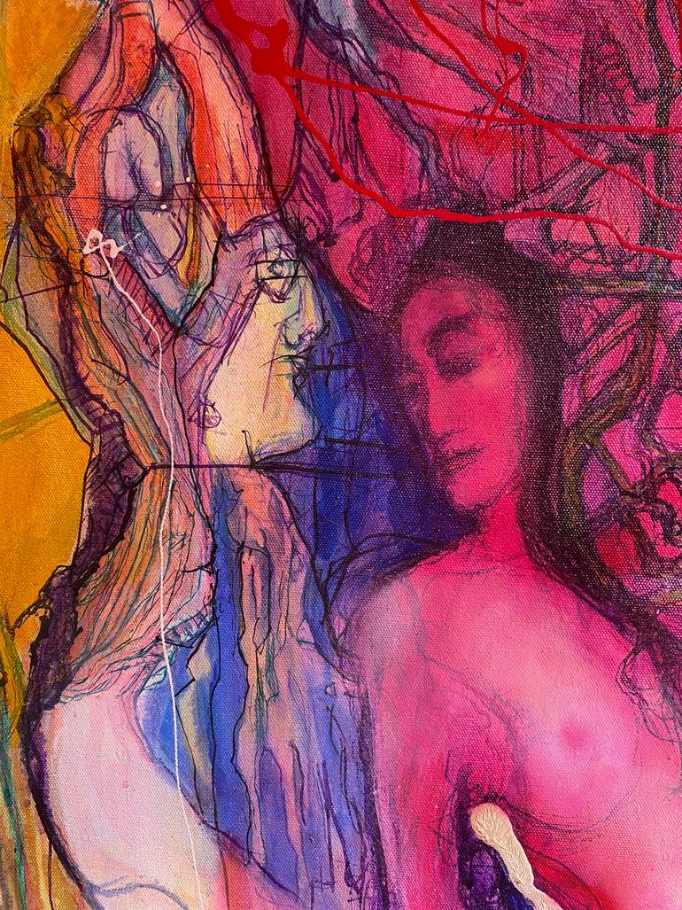 Original Surrealism Love Painting by Bruce Sherratt