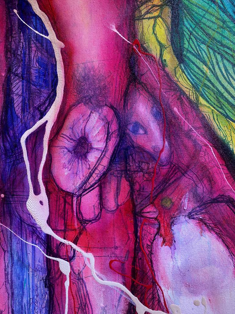 Original Surrealism Love Painting by Bruce Sherratt