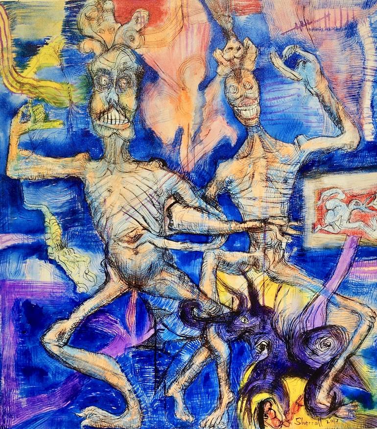 Original Surrealism Fantasy Paintings by Bruce Sherratt