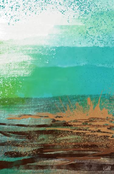 Original Abstract Landscape Digital by Navita H