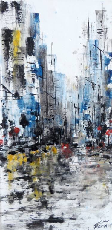 Original Abstract Expressionism Abstract Paintings by Navita H