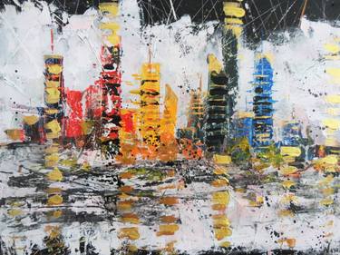 Original Abstract Expressionism Abstract Paintings by Navita H