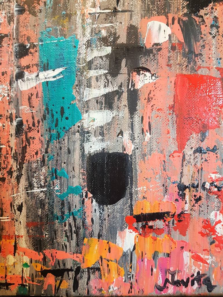 Original Abstract Expressionism Abstract Painting by Navita H