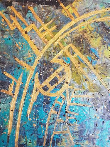 Original Abstract Expressionism Abstract Paintings by Navita H