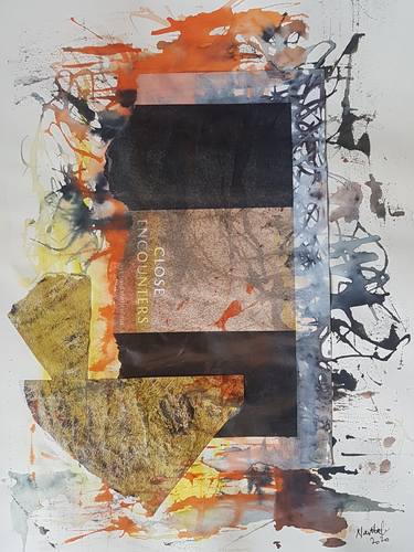 Original Abstract Collage by Navita H