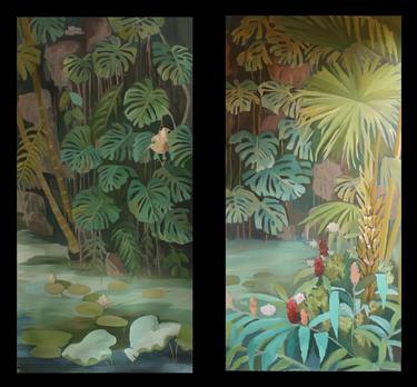 Original Illustration Botanic Paintings by Lalanne Marié les Décors des Mers du Sud
