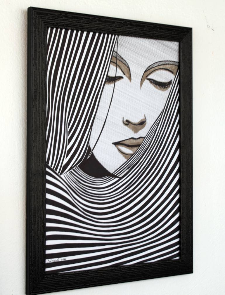 Original Figurative People Drawing by Ibrahim Unal