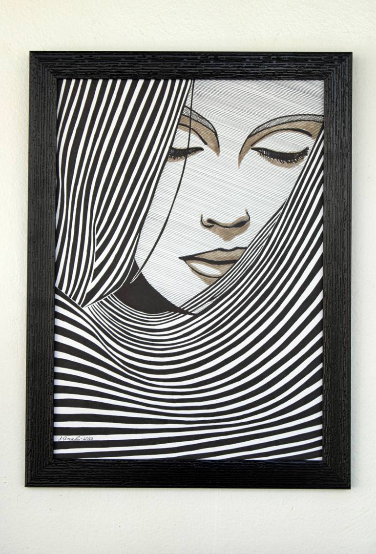 Original Figurative People Drawing by Ibrahim Unal