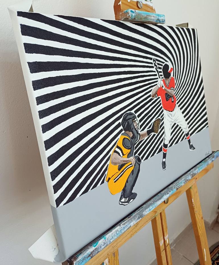 Original Figurative Sports Painting by Ibrahim Unal