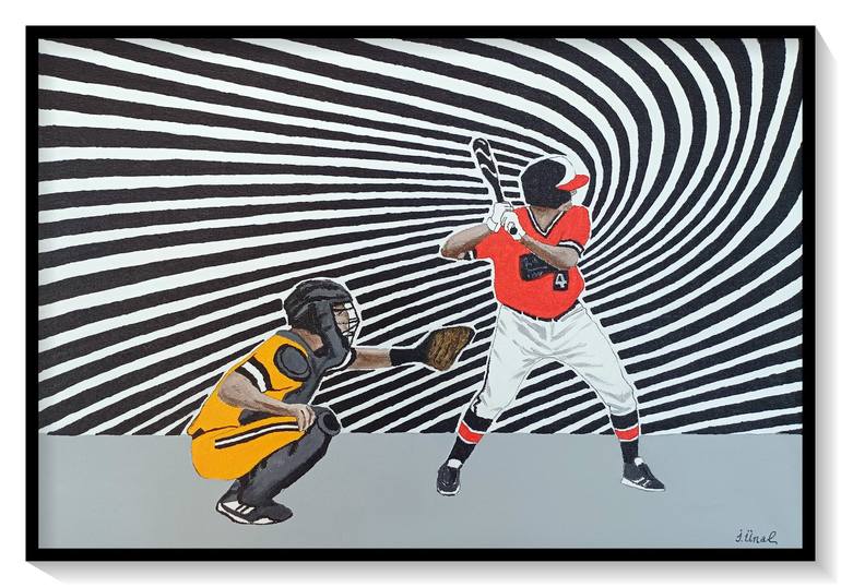 Original Figurative Sports Painting by Ibrahim Unal