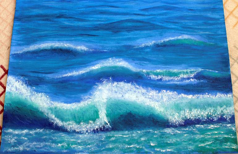 Original Realism Seascape Painting by Ibrahim Unal