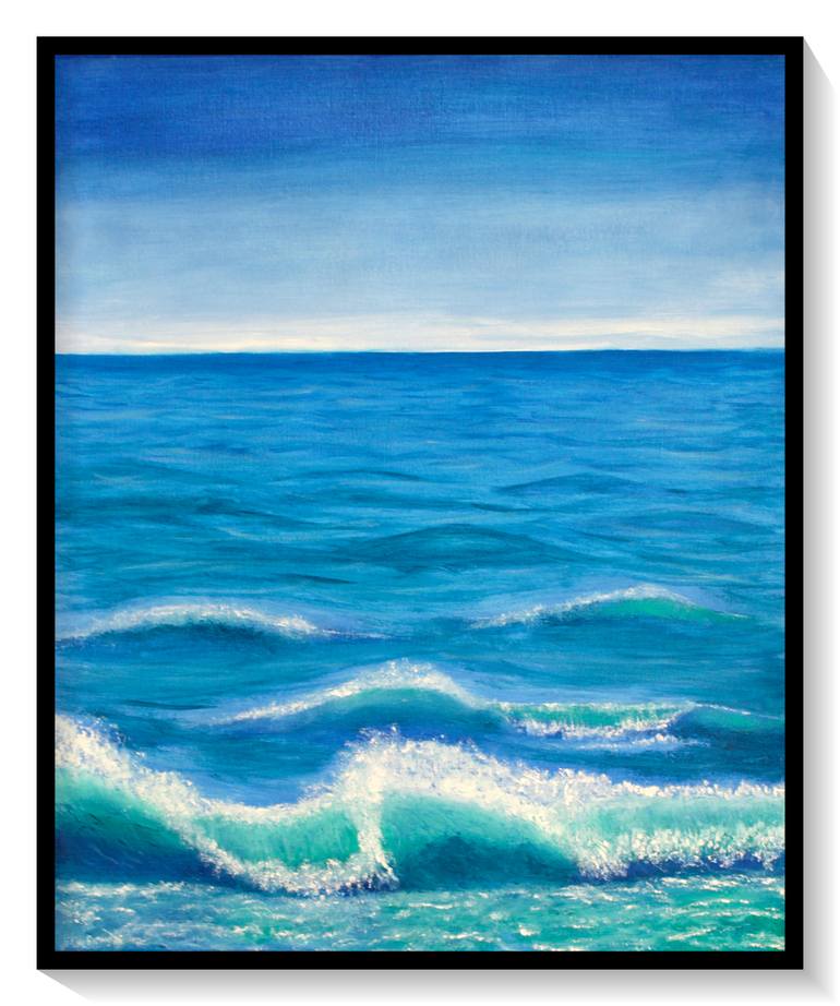 Original Realism Seascape Painting by Ibrahim Unal
