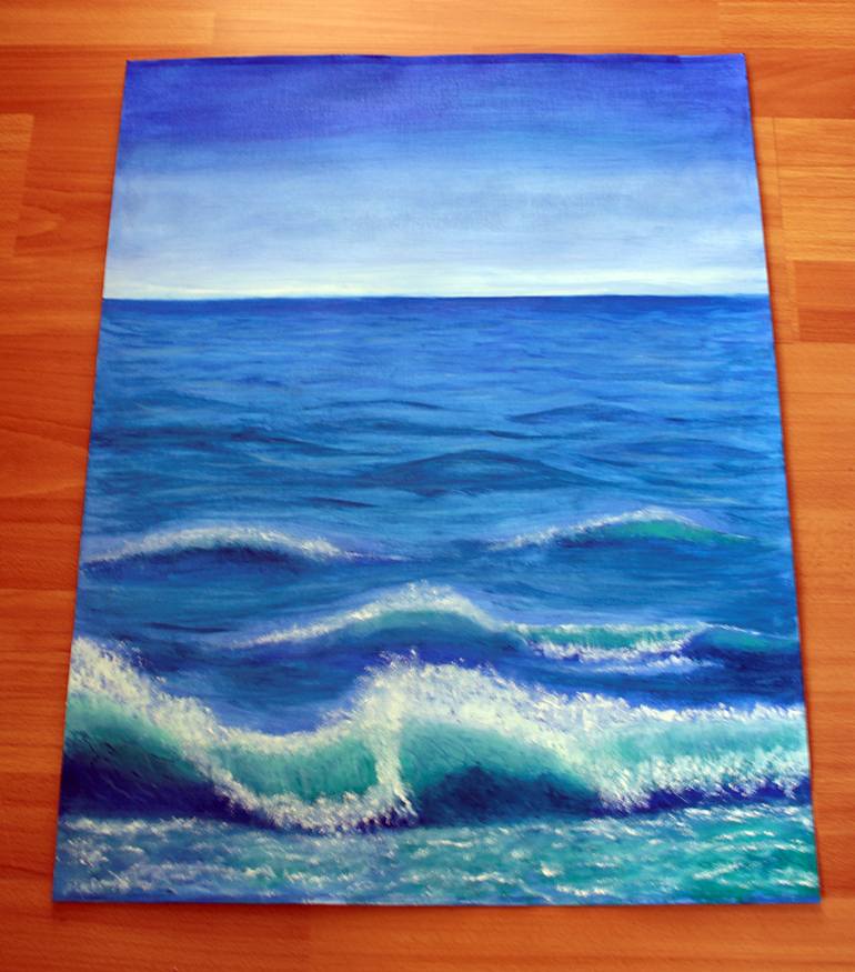 Original Realism Seascape Painting by Ibrahim Unal
