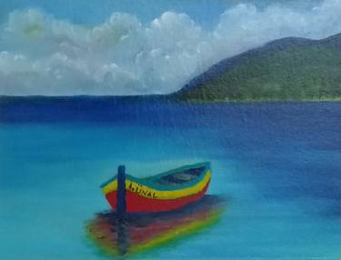 Original Fine Art Boat Paintings by Ibrahim Unal