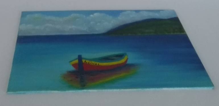 Original Boat Painting by Ibrahim Unal