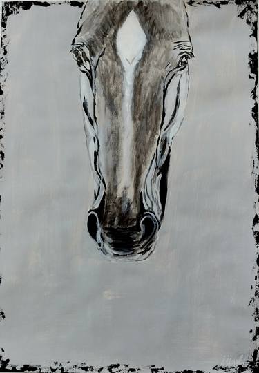 Original Abstract Expressionism Horse Paintings by Ibrahim Unal