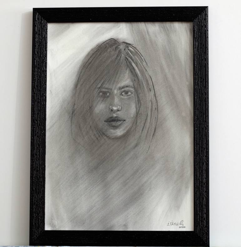 Original Figurative People Drawing by Ibrahim Unal
