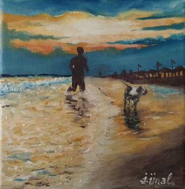 Original Realism Beach Paintings by Ibrahim Unal