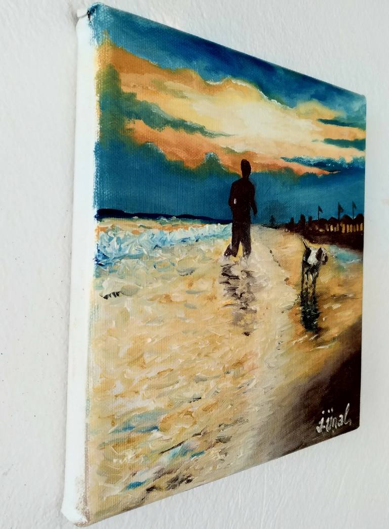 Original Beach Painting by Ibrahim Unal