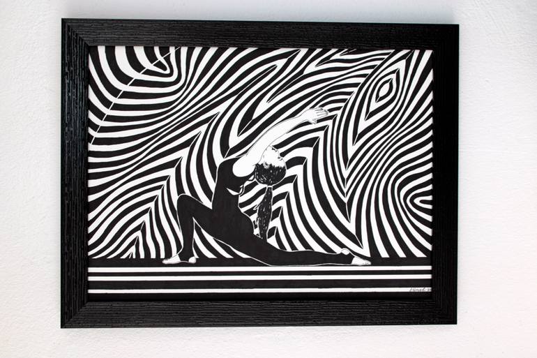 Original Figurative People Drawing by Ibrahim Unal