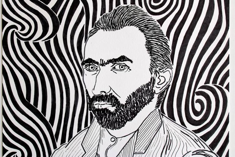 Original Figurative Portrait Drawing by Ibrahim Unal