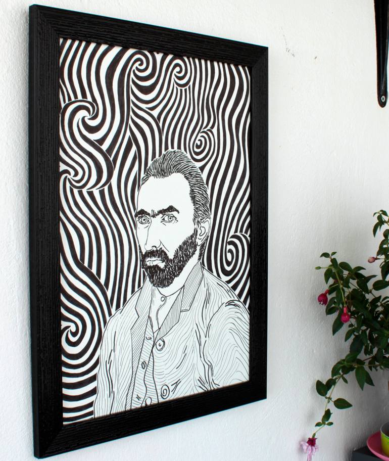 Original Figurative Portrait Drawing by Ibrahim Unal