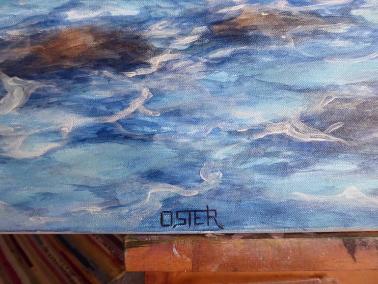 Original Modernism Seascape Painting by Christine Oster