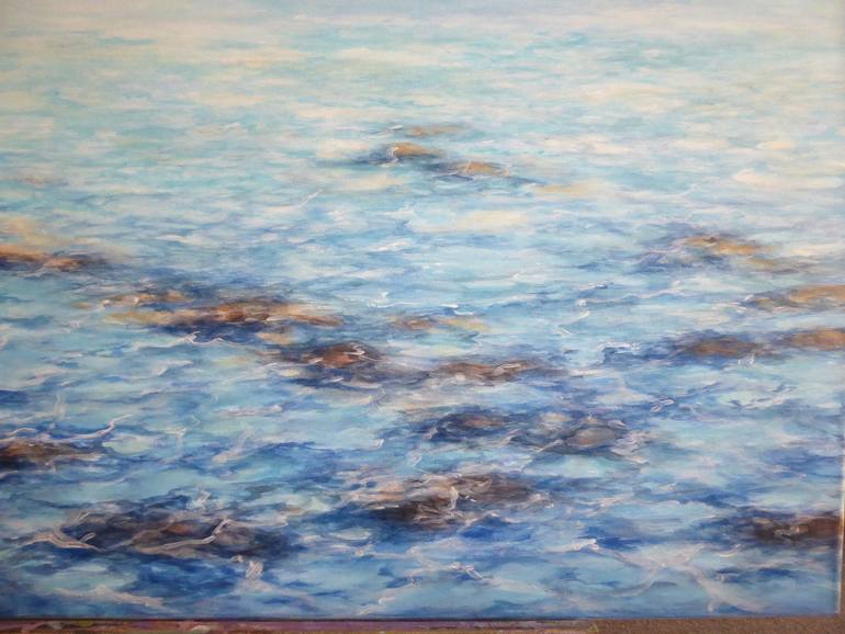 Original Modernism Seascape Painting by Christine Oster
