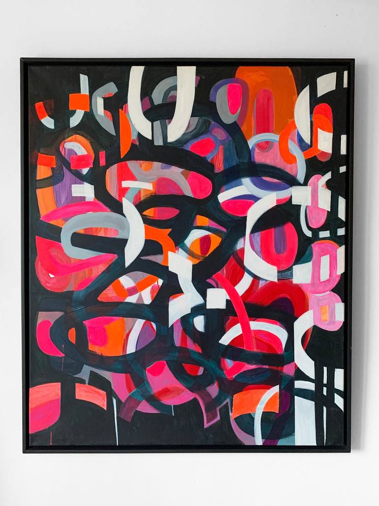 Original Geometric Abstract Paintings by Joanna Pongowska