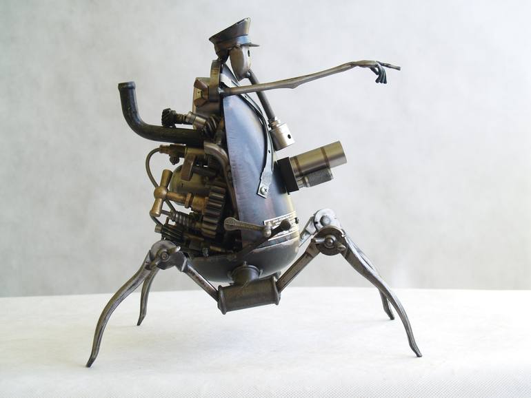 Original Abstract Humor Sculpture by Tomas Vitanovsky