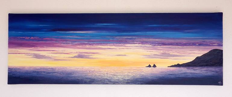 Original Figurative Seascape Painting by Magali Blandin