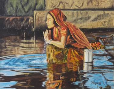 Print of People Paintings by Mayank Gunariya