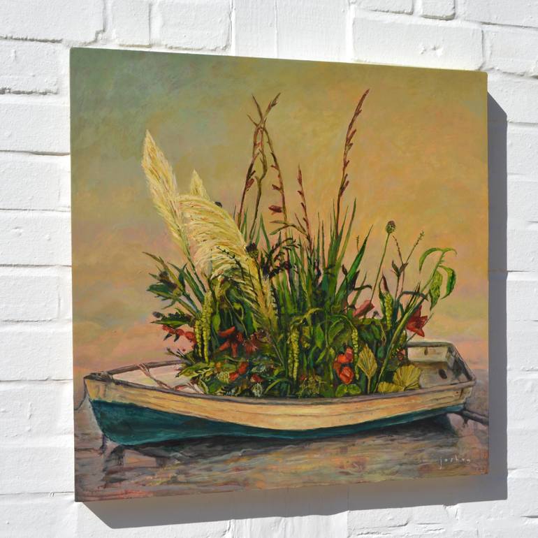 Original Contemporary Boat Painting by Joshua Benmore
