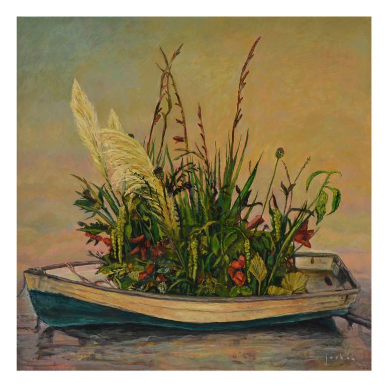 Original Contemporary Boat Painting by Joshua Benmore