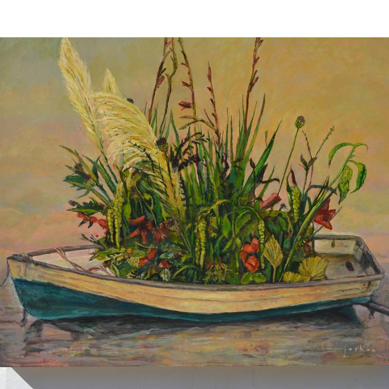 Original Contemporary Boat Painting by Joshua Benmore