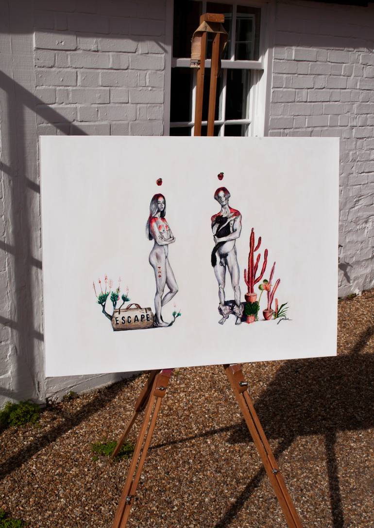 Original Conceptual People Painting by Joshua Benmore