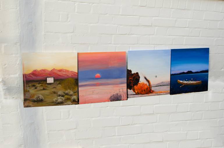 Original Illustration Landscape Painting by Joshua Benmore