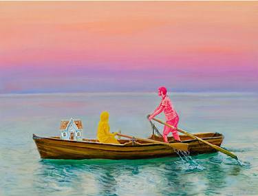 Print of Figurative Boat Paintings by Joshua Benmore