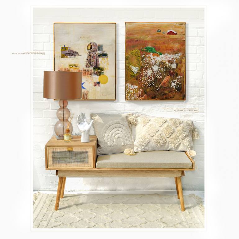 Original Documentary Garden Painting by Joshua Benmore